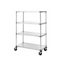 Hospital CSSU Trolley with solid shelves